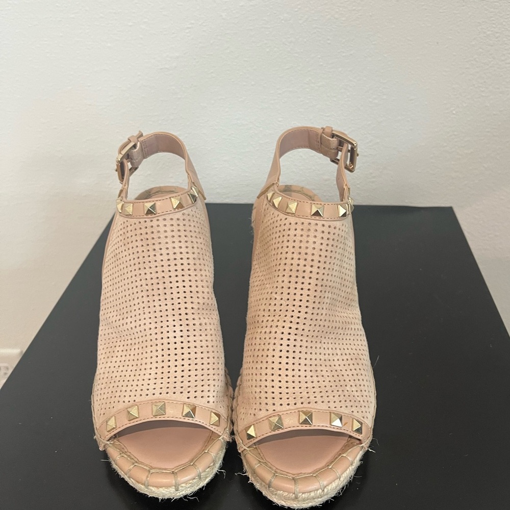 Marc Fisher Studded Espadrille Wedges